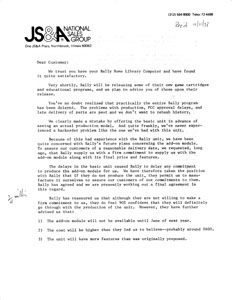 To JS&A (October 11, 1978)